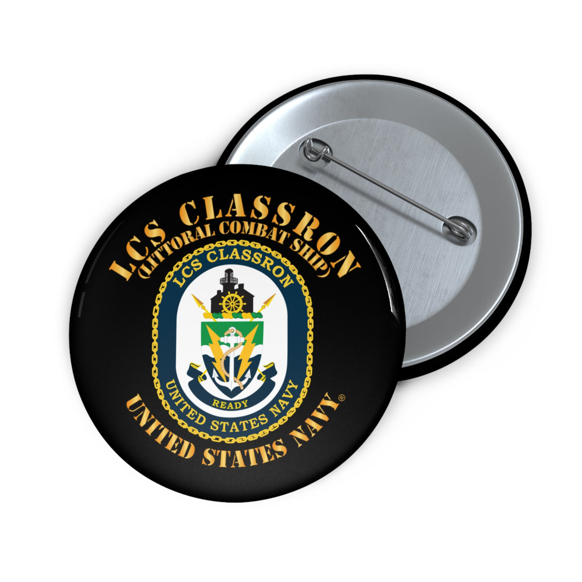 Pin Button - Navy - LCS Classron (Littoral Combat Ship)