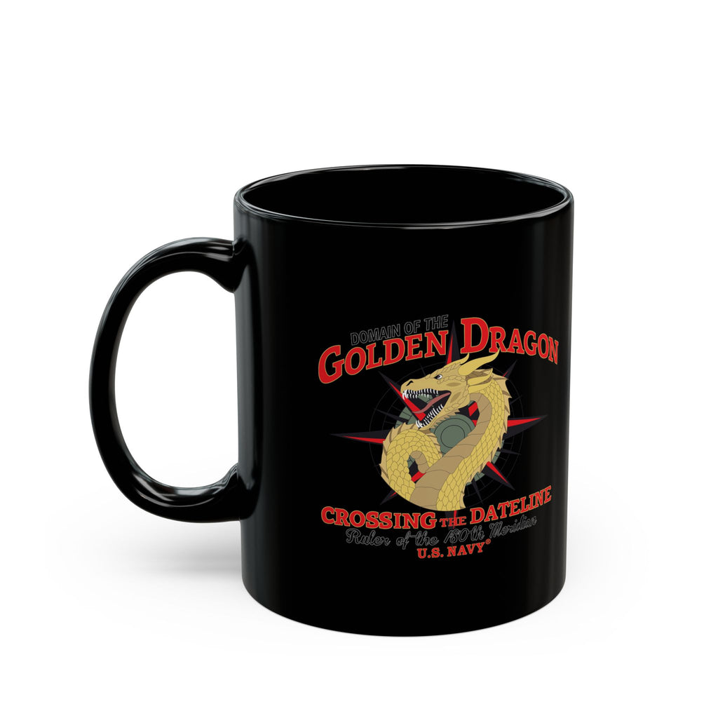 Black Mug (11oz, 15oz) - Navy - Domain of the Golden Dragon wo Txt X 300