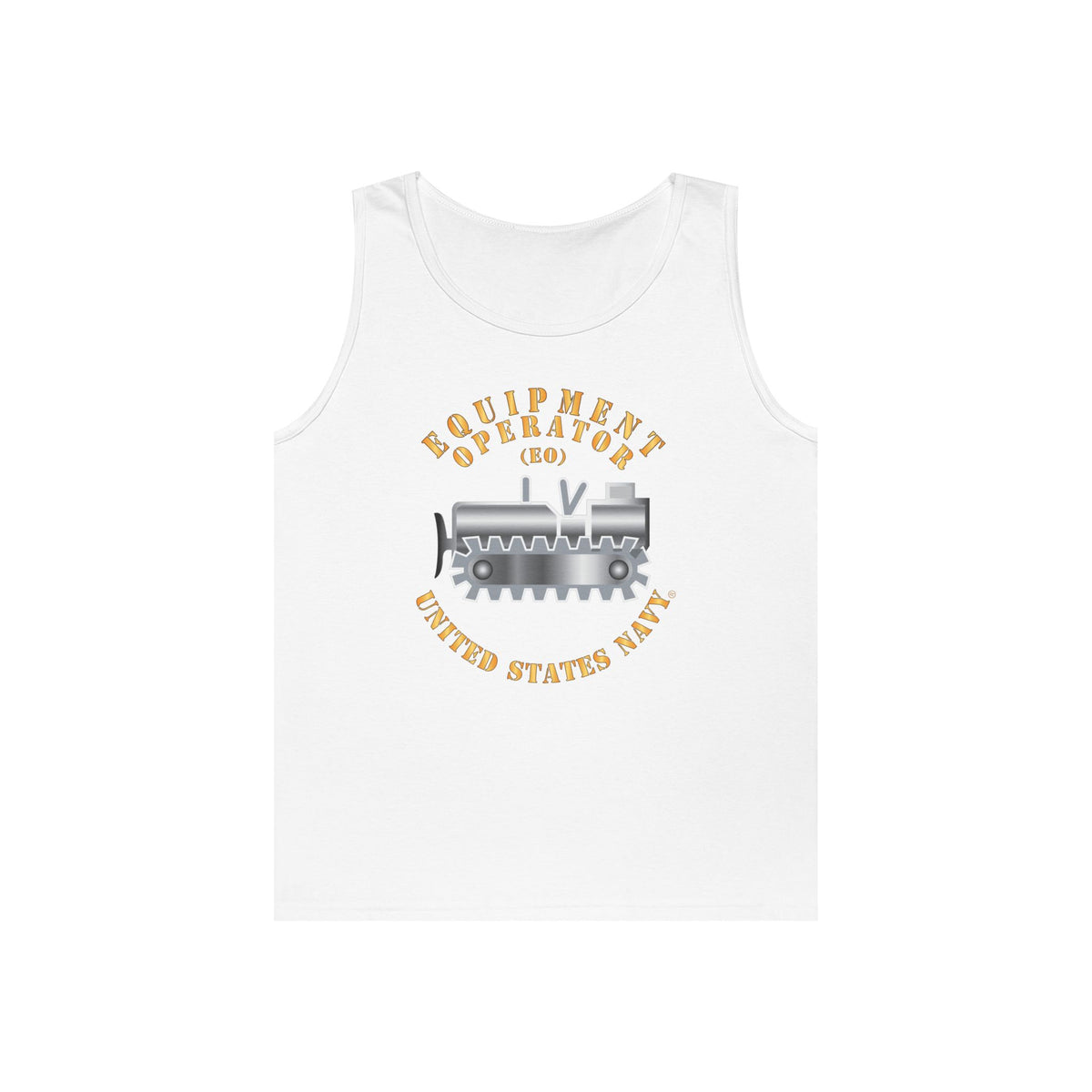 Unisex Heavy Cotton Tank Top - Navy - Rate - Equipment Operator (EO)