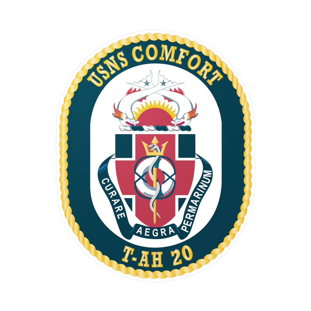 Kiss-Cut Vinyl Decal - Navy - USNS Comfort (T-AH 20) wo txt