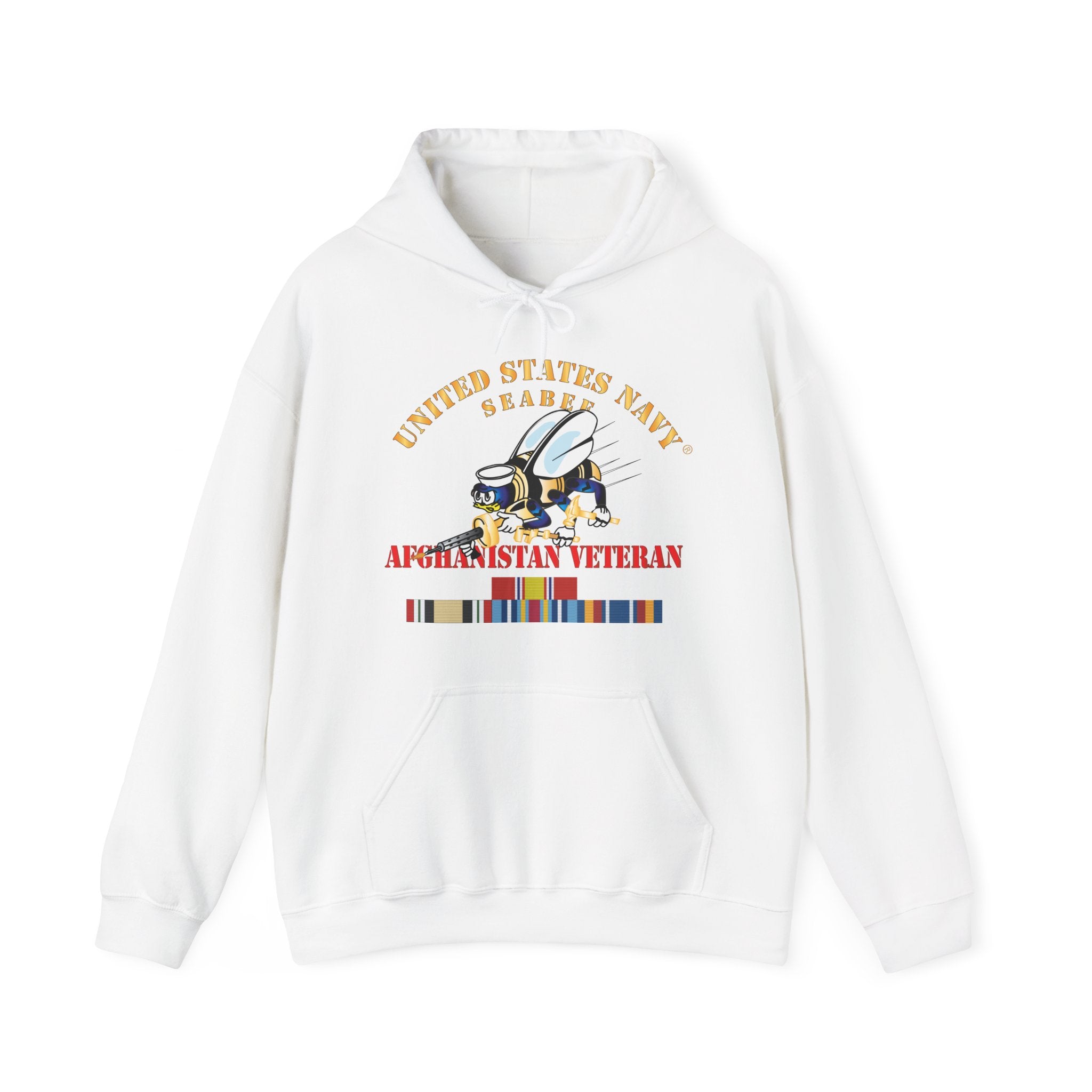 Unisex Heavy Blend™ Hoodies - Navy - Seabee - Afghanistan Veteran