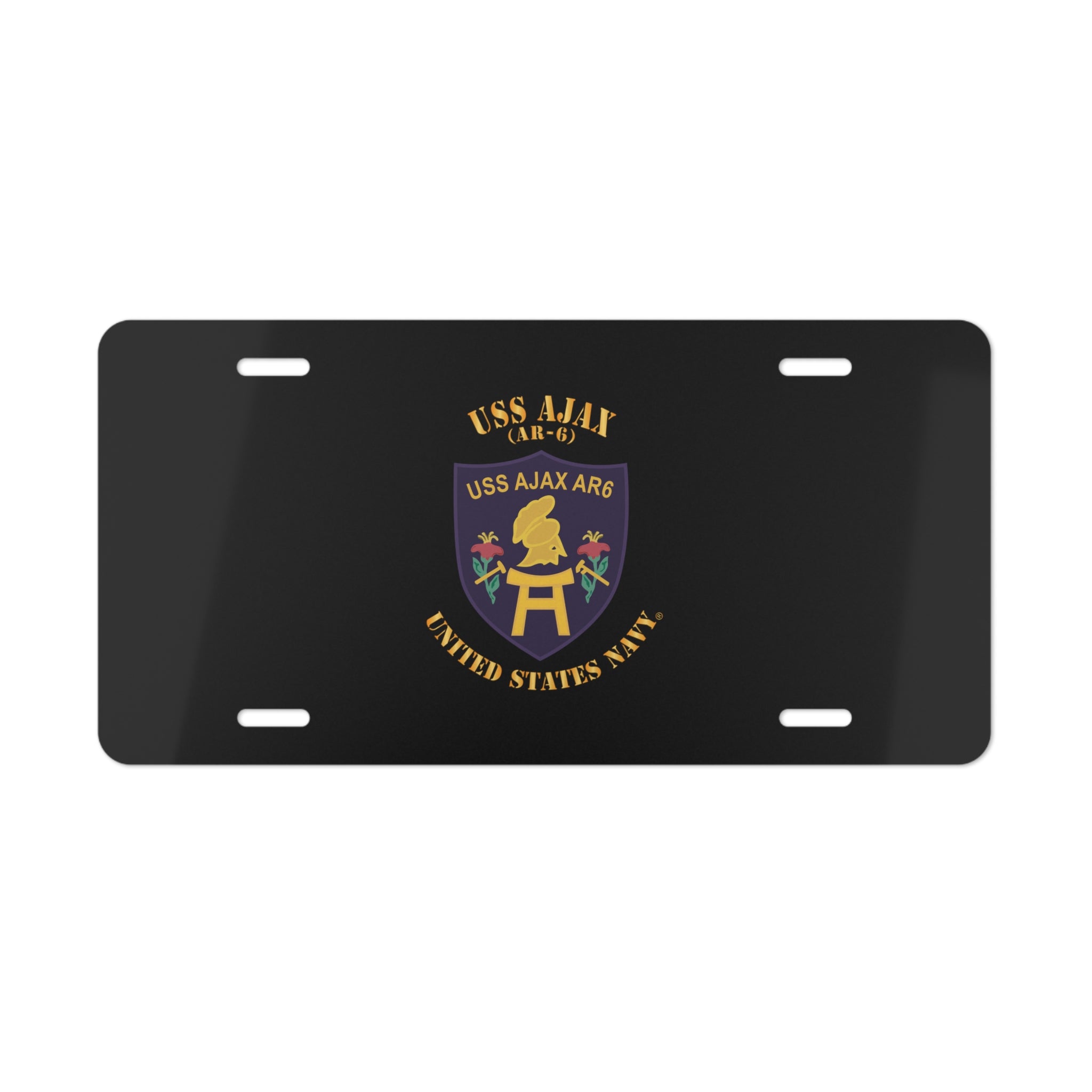 Vanity License Plate - Navy - USS Ajax (AR-6)