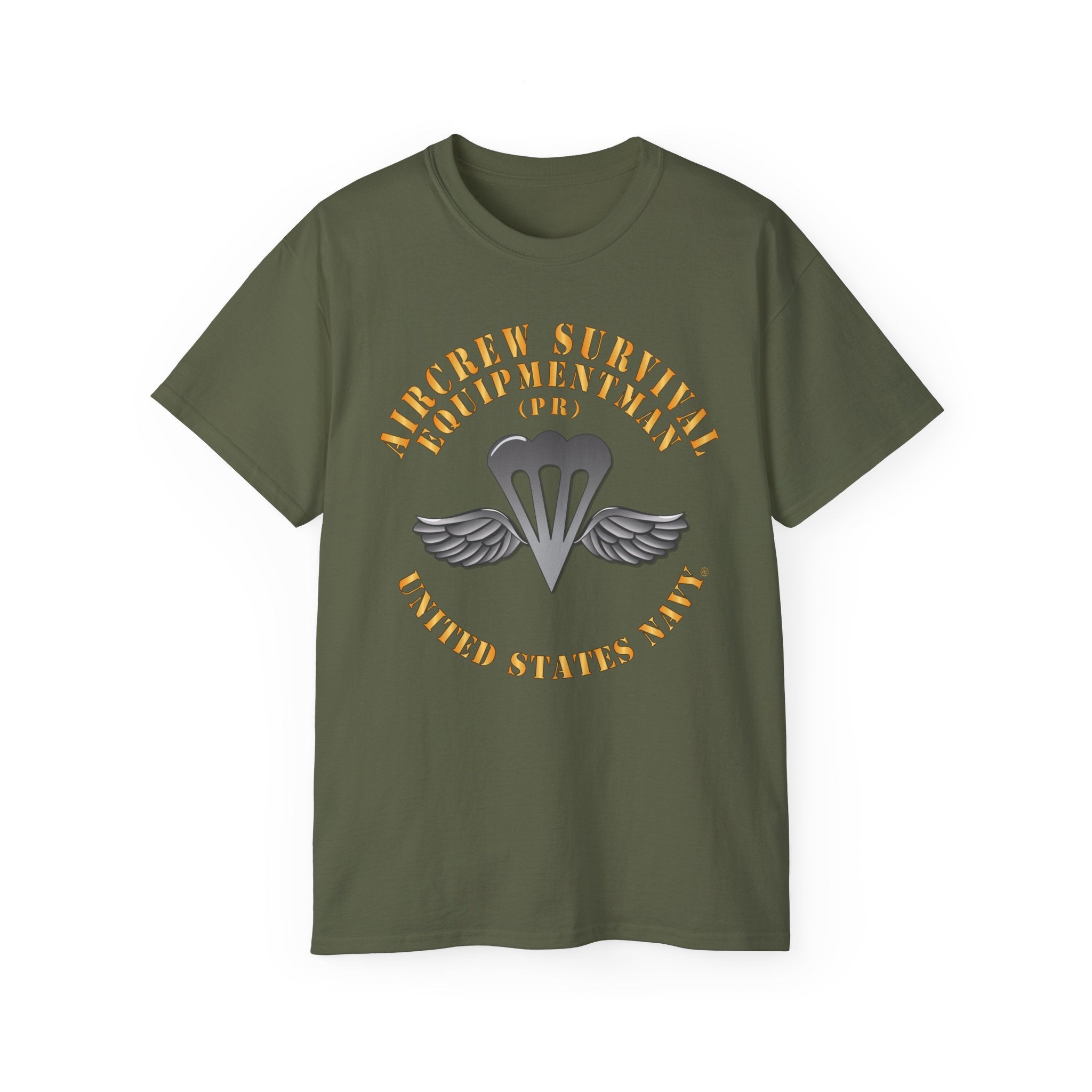 Unisex Ultra Cotton T-Shirt - Navy - Rate - Aircrew Survival Equipmentman (PR)