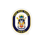 Die-Cut Vinyl Sticker - Navy - USS New York (LPD-21) wo txt