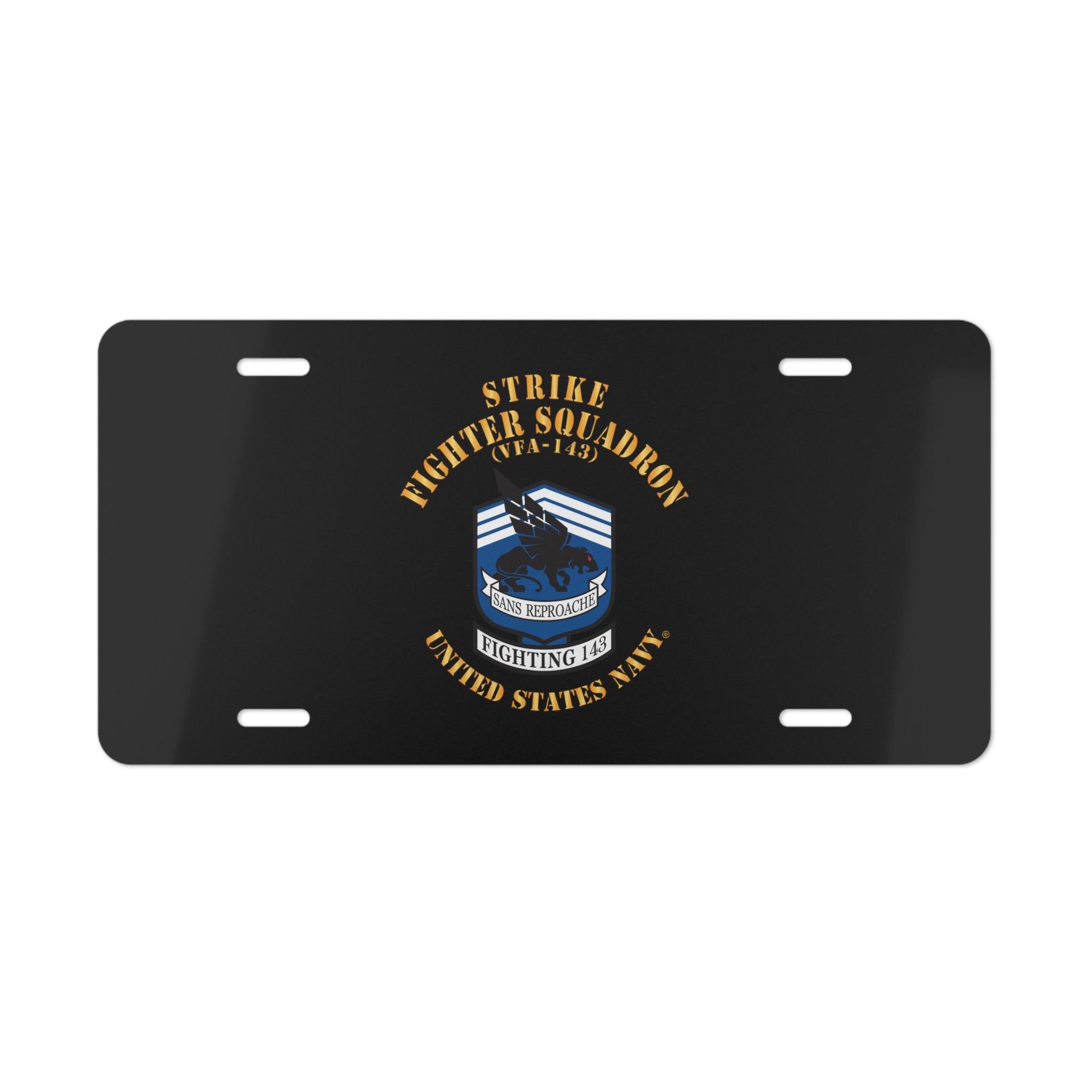 Vanity License Plate - Navy - Strike Fighter Squadron 143 (VFA-143)