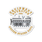 Die-Cut Magnet - Navy - Rate - Equipment Operator (EO)
