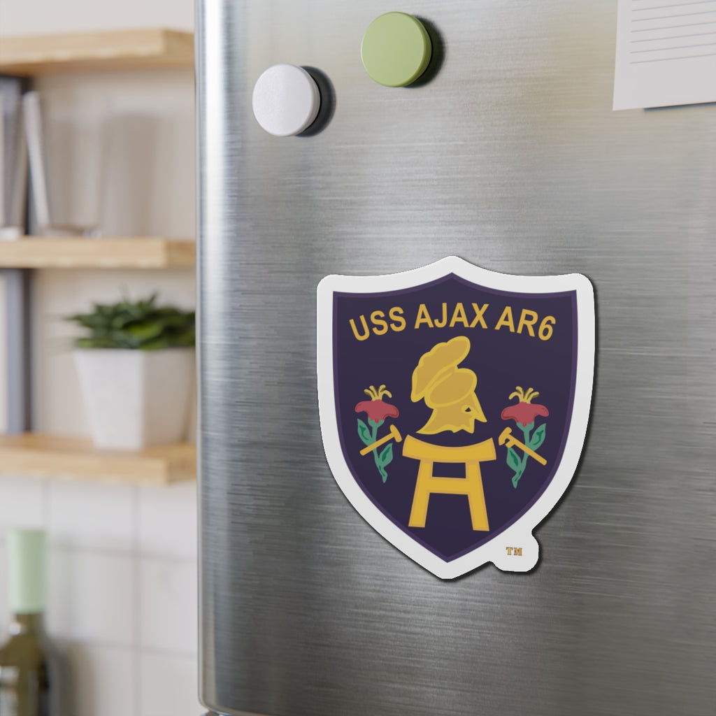 Die-Cut Magnet - Navy - USS Ajax (AR-6) wo txt