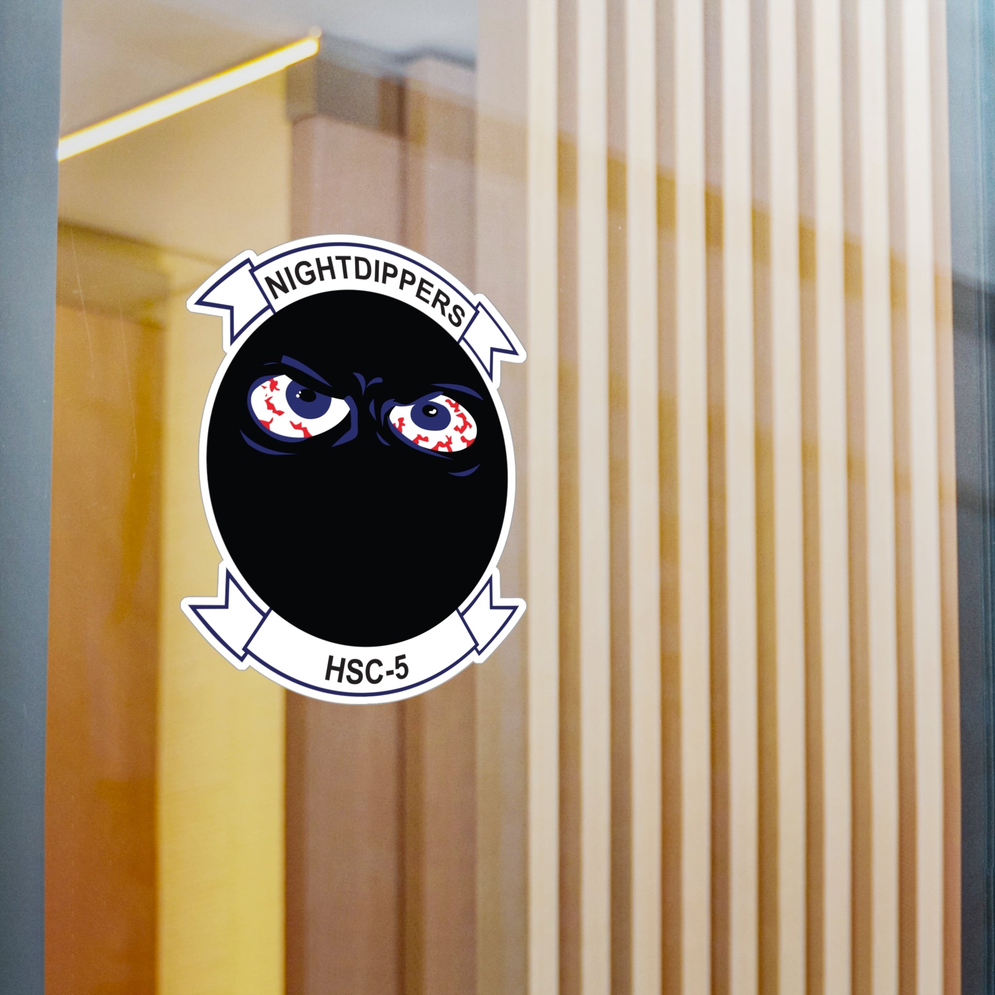 Kiss-Cut Vinyl Decal - Navy - Helicopter Sea Combat Squadron 5 (HSC-5) wo txt