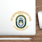 Die-Cut Vinyl Sticker - Navy - USS Minneapolis–Saint Paul (LCS-21)
