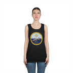 Unisex Heavy Cotton Tank Top - Navy - USS Gerald R. Ford (CVN-78) wo txt