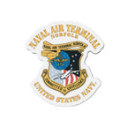 Die-Cut Magnet - Navy - Naval Air Terminal Norfolk