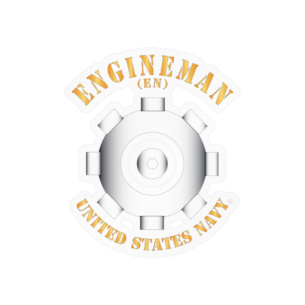 Kiss-Cut Vinyl Decal - Navy - Rate - Engineman (EN)
