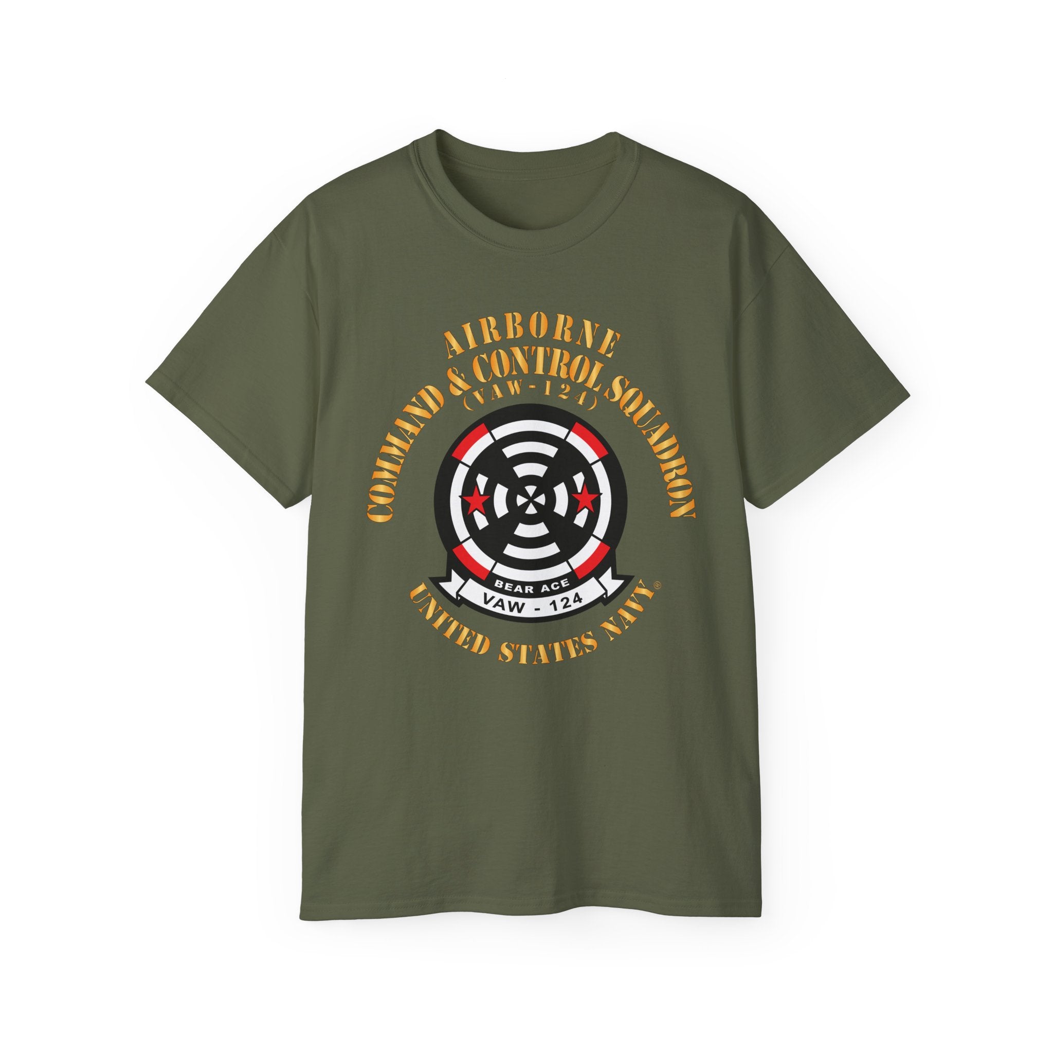 Unisex Ultra Cotton T-Shirt - Navy - Airborne Command & Control Squadron 124 (VAW-124) X 300