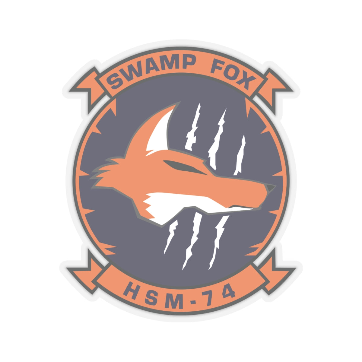 Kiss-Cut Stickers - Navy - Helicopter Maritime Strike Seven Four (HSM-74) wo txt