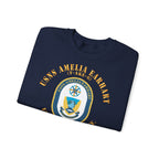 Unisex Heavy Blend™ Crewneck Sweatshirt - Navy - USNS Amelia Earhart (T-AKE 6)