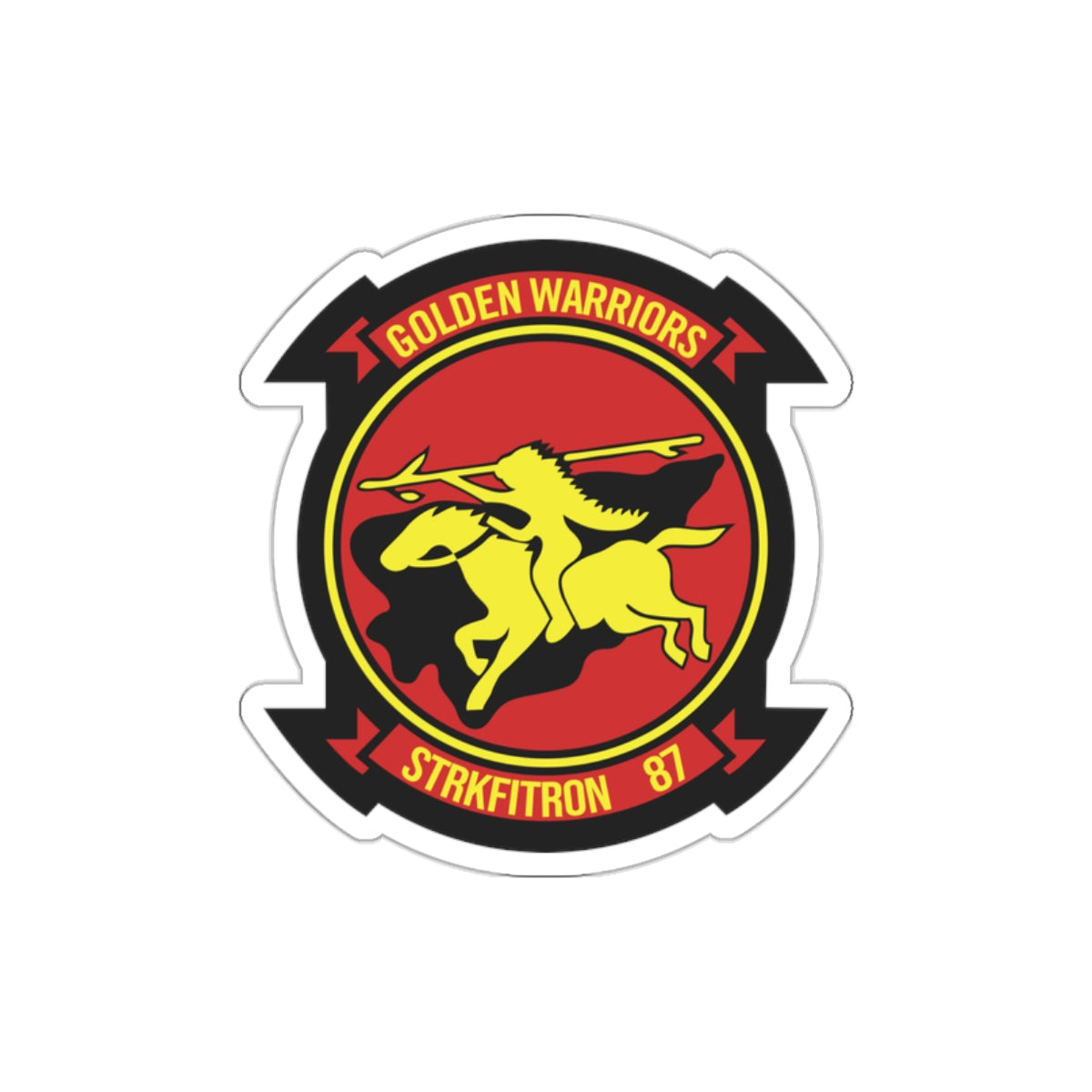 Die-Cut Vinyl Sticker - Navy - Strike Fighter Squadron 87 (VFA-87) wo txt