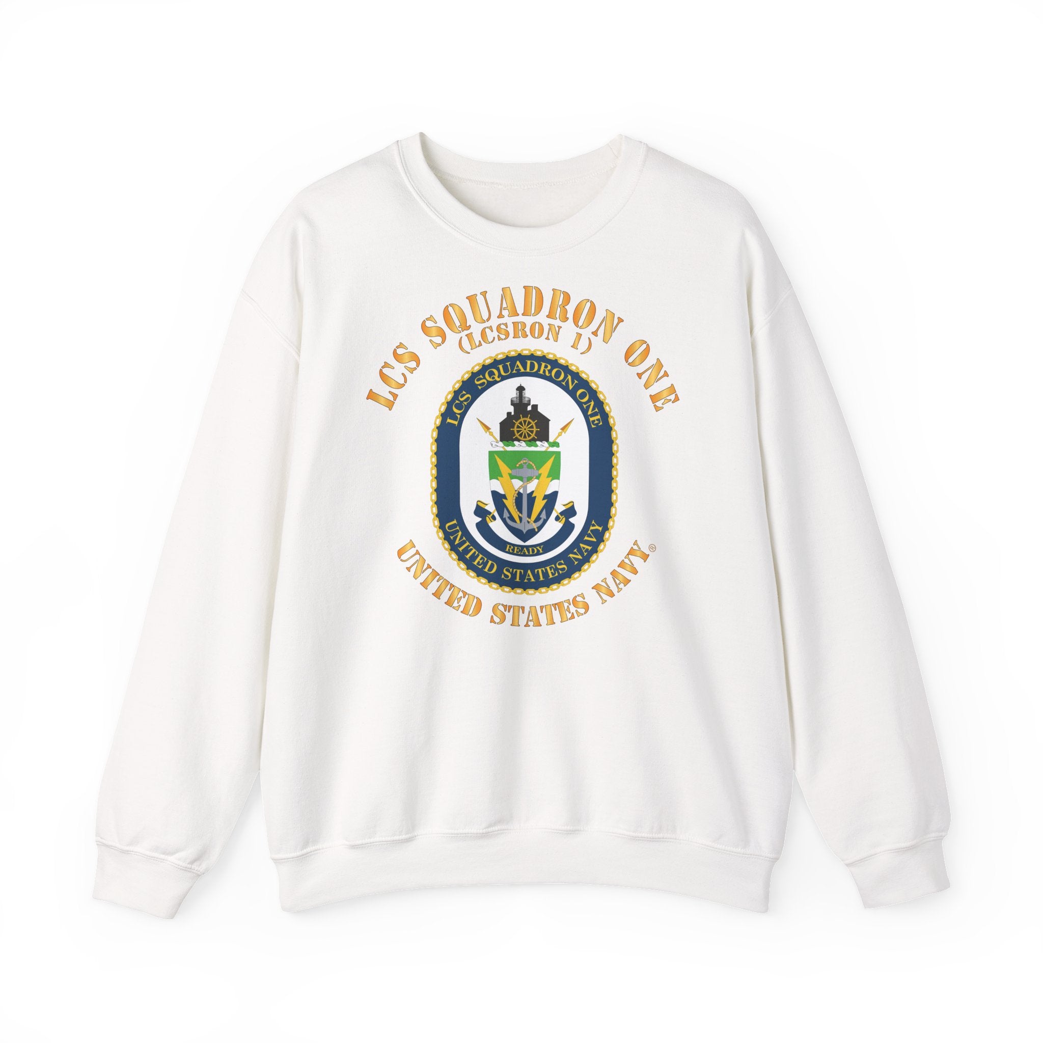 Unisex Heavy Blend™ Crewneck Sweatshirt - Navy - LCS Squadron One (LCSRON 1)