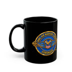 Black Mug (11oz, 15oz) - Navy - Naval Air Warfare Center - Coronado - Crest - 3D - Enhanced