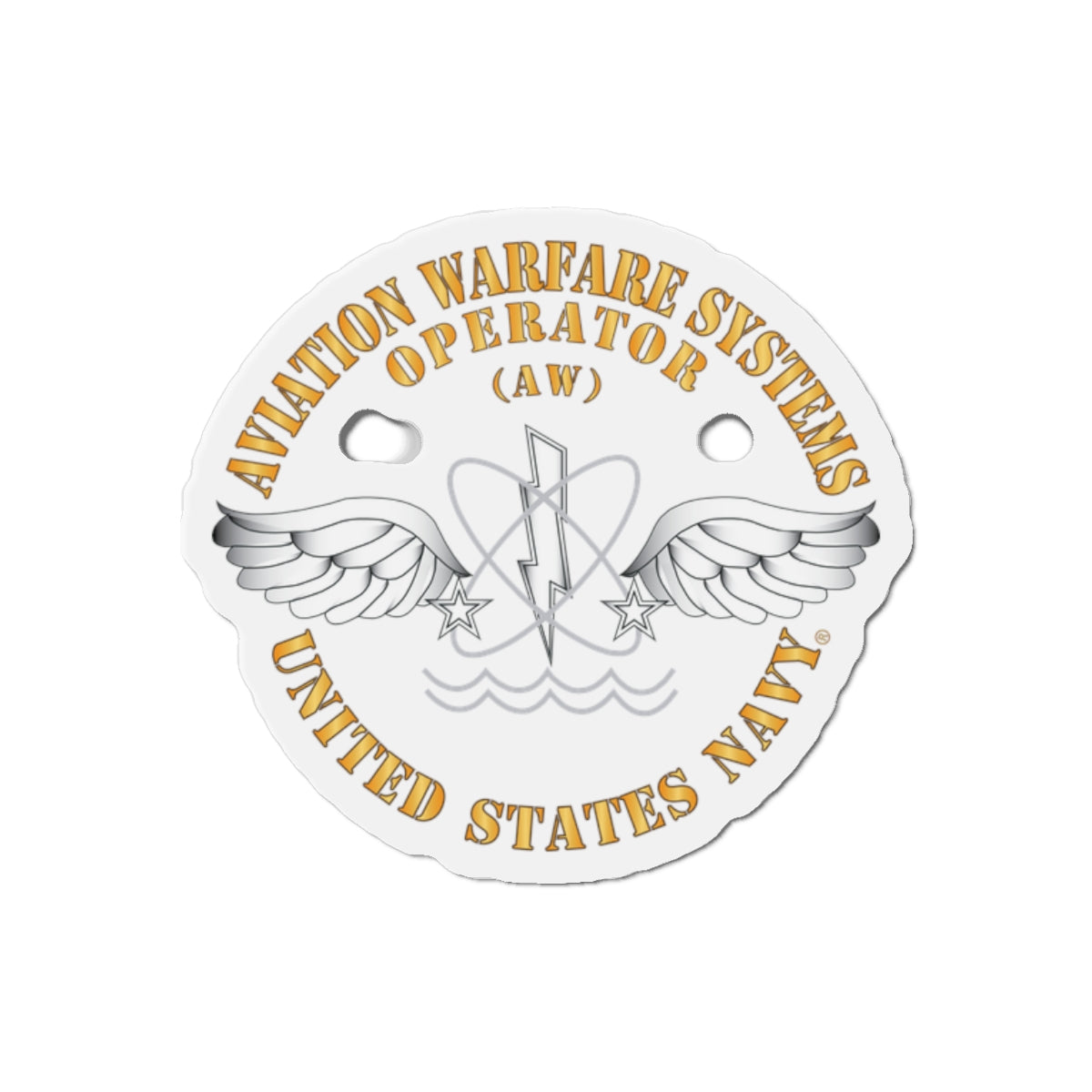 Die-Cut Magnet - Navy - Rate - Aviation Warfare Systems Operator (AW)