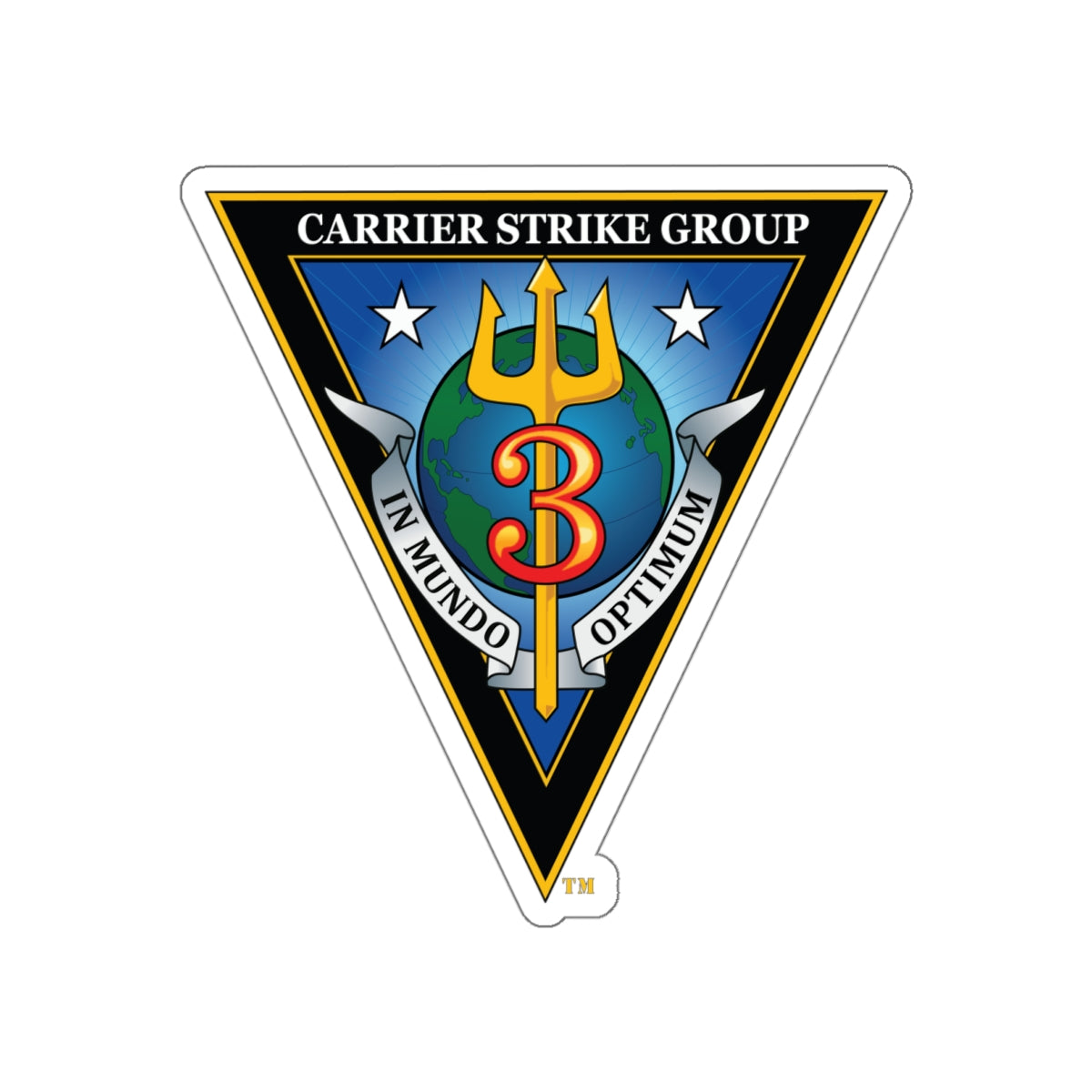 Die-Cut Vinyl Sticker - Navy - Carrier Strike Group 3 (CSG-3) wo txt