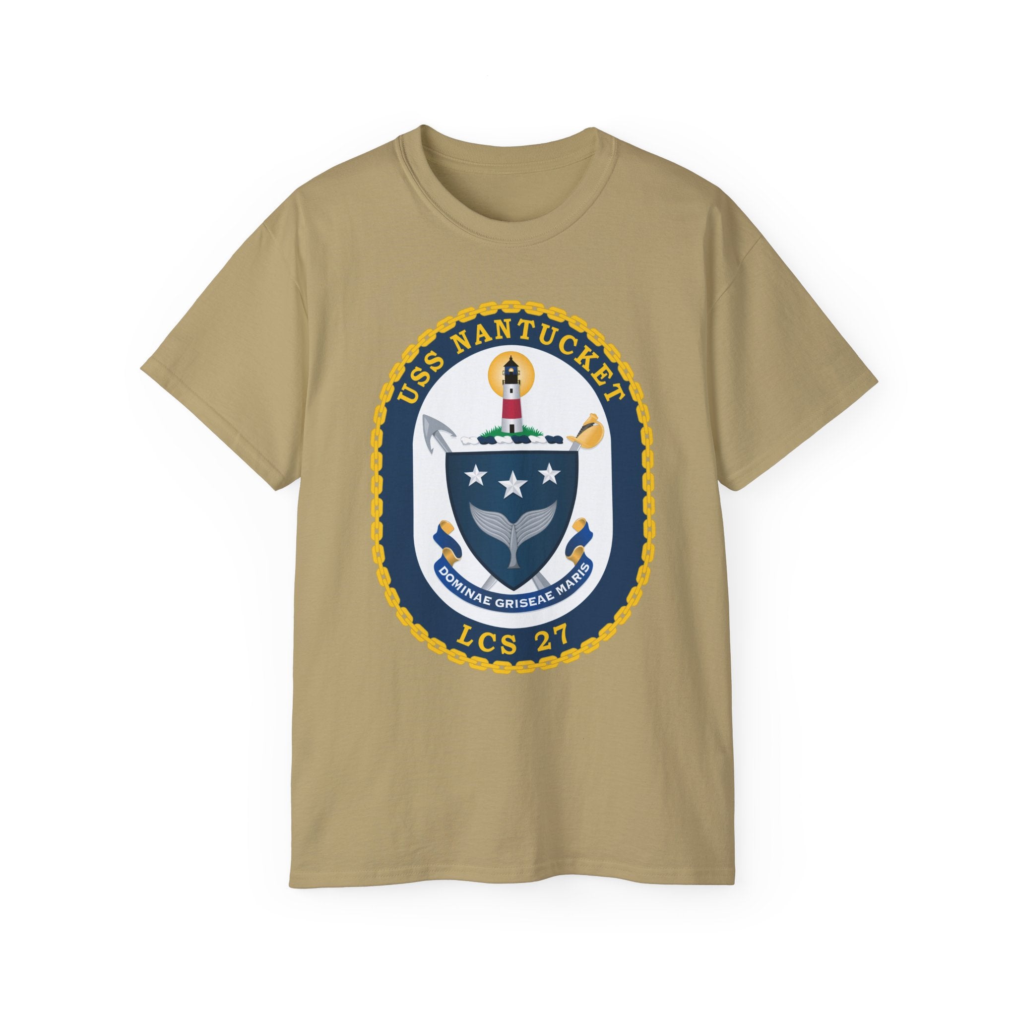Unisex Ultra Cotton T-Shirt - Navy - USS Nantucket (LCS-27) wo txt