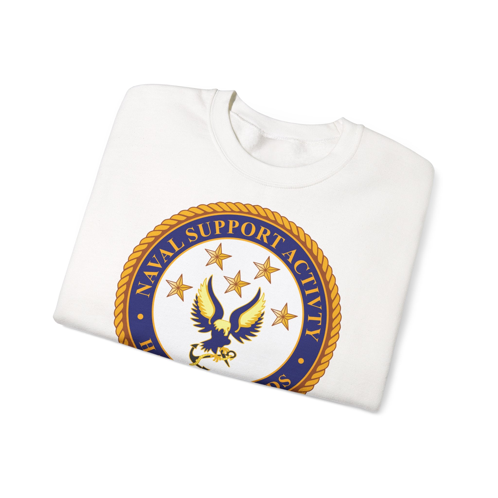 Unisex Heavy Blend™ Crewneck Sweatshirt - Navy - Naval Support Activity - Hampton Roads