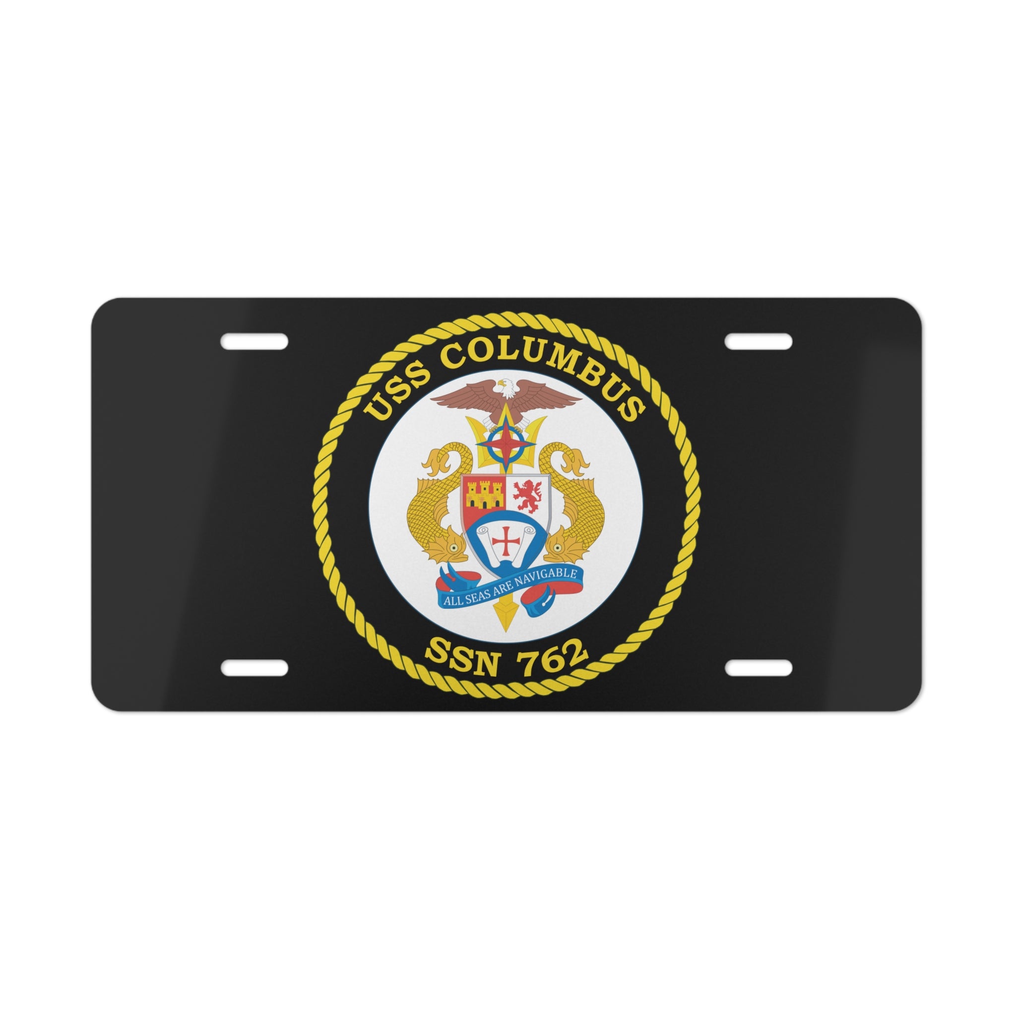 Vanity License Plate - Navy - USS Columbus (SSN-762) wo txt