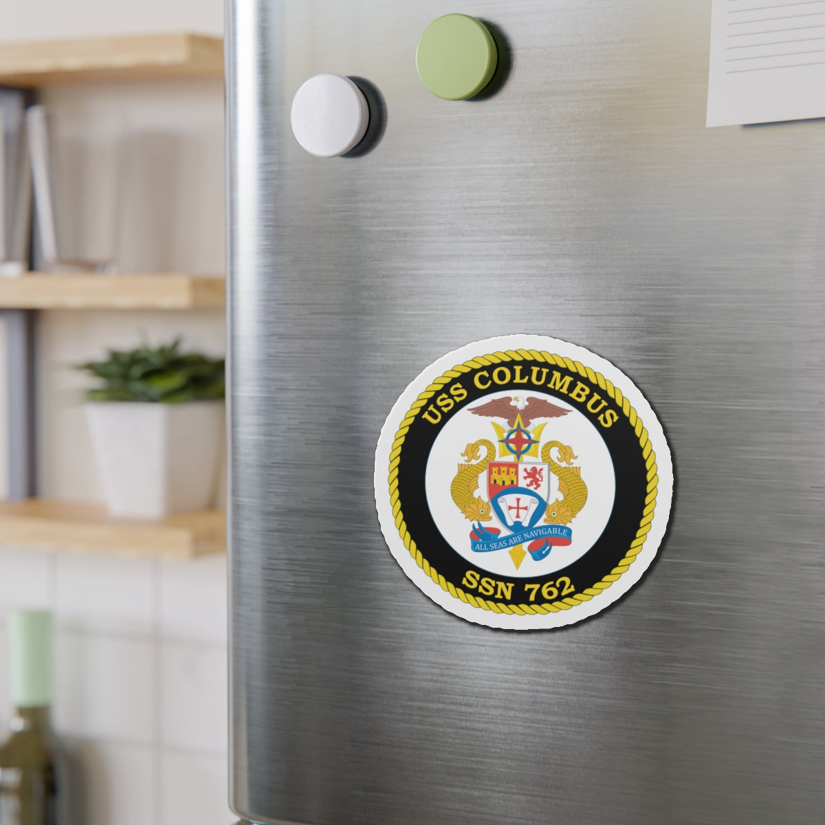 Die-Cut Magnet - Navy - USS Columbus (SSN-762) wo txt