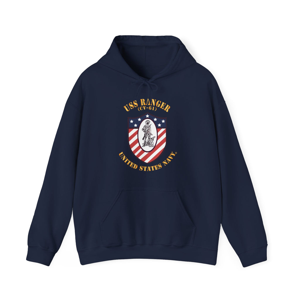 Unisex Heavy Blend™ Hoodies - Navy - USS Ranger (CV-61) X 300
