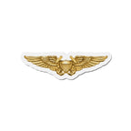 Die-Cut Magnet - Navy - Badge - Naval Flight Officer Wings wo txt - 3D - Enhanced