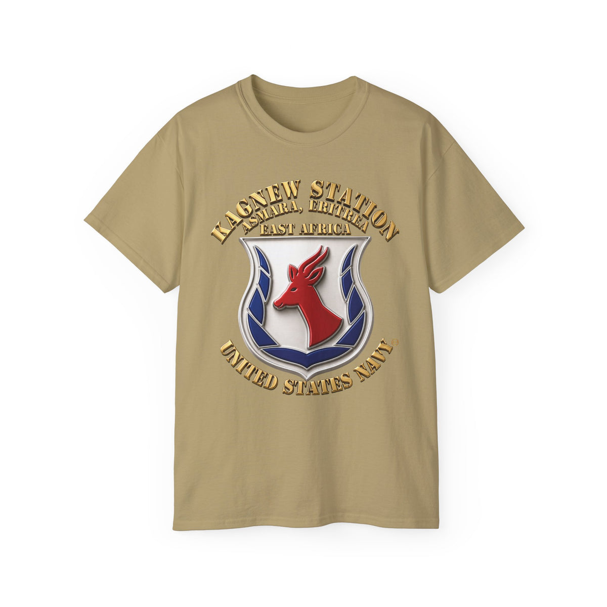Unisex Ultra Cotton T-Shirt - Navy - Kagnew Station - Asmara, Eritrea - East Africa - 3D X 300