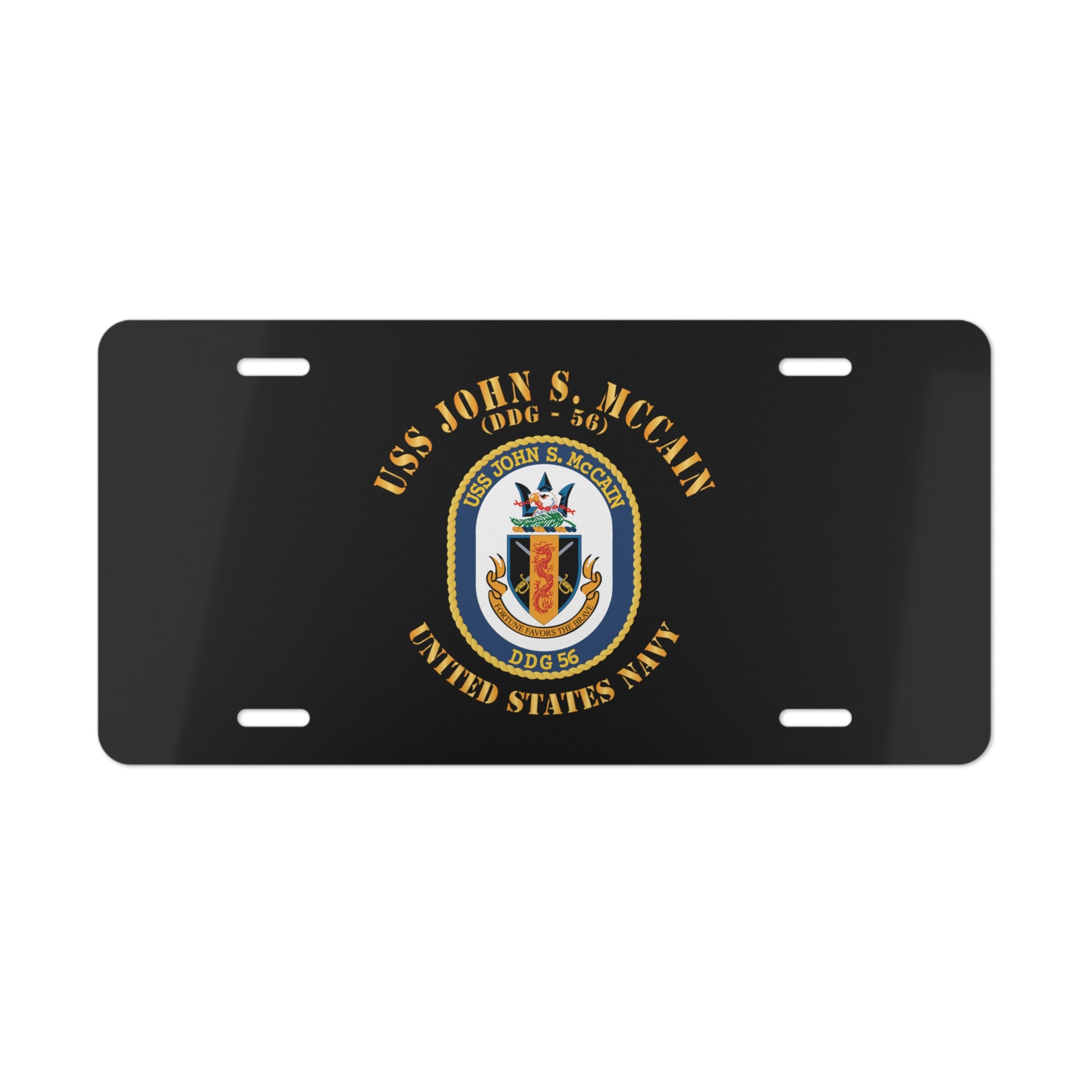 Vanity License Plate - Navy - USS John S. McCain (DDG-56)