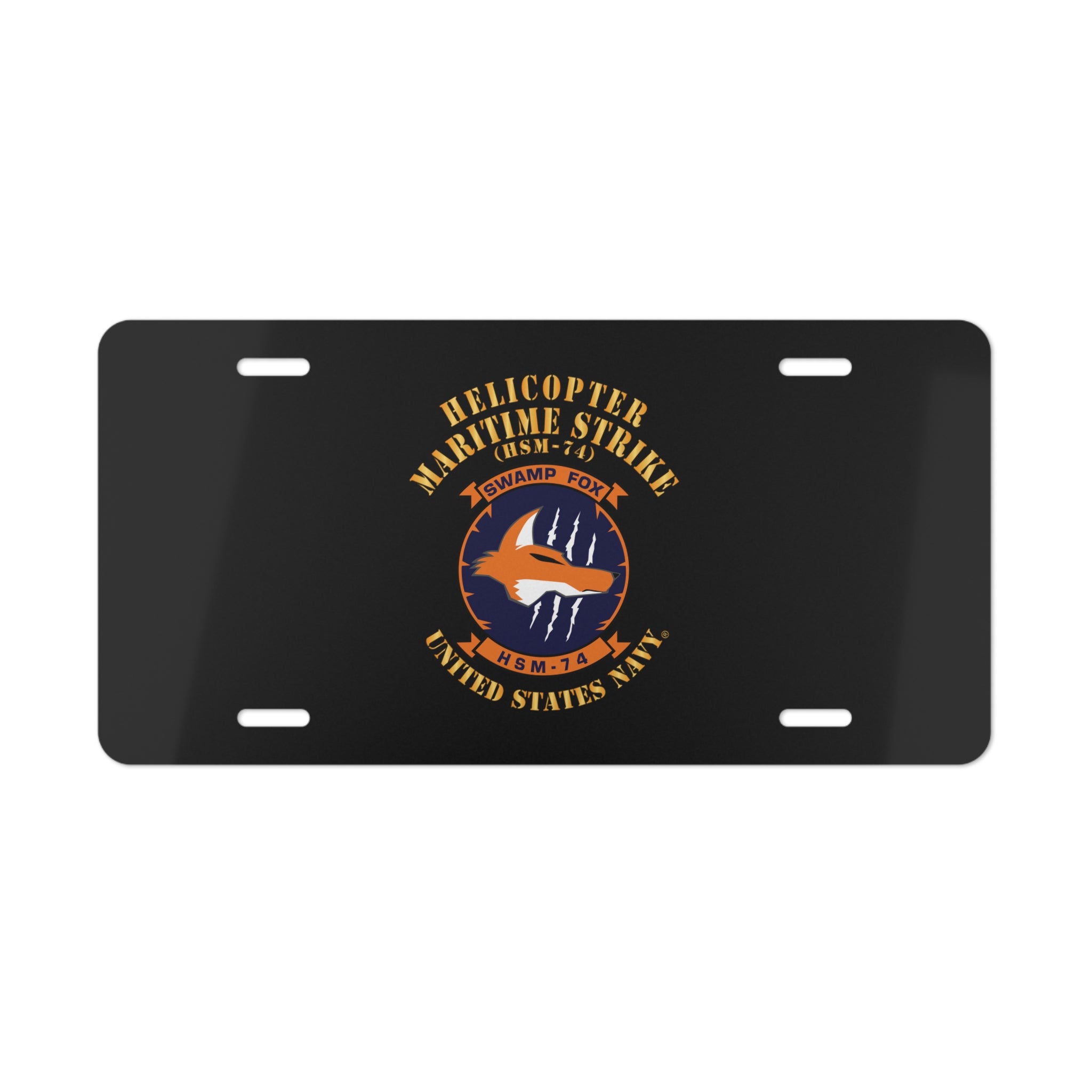 Vanity License Plate - Navy - Helicopter Maritime Strike Seven Four (HSM-74)