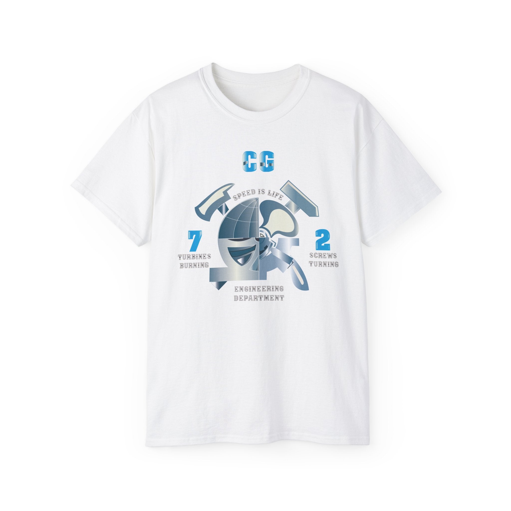 Unisex Ultra Cotton T-Shirt - Navy - CG 72 - Engineering Department