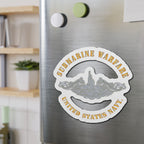 Die-Cut Magnet - Navy - Submarine Badge - Silver