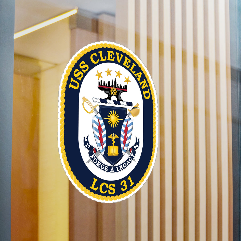 Kiss-Cut Vinyl Decal - Navy - USS Cleveland (LCS-31) wo txt