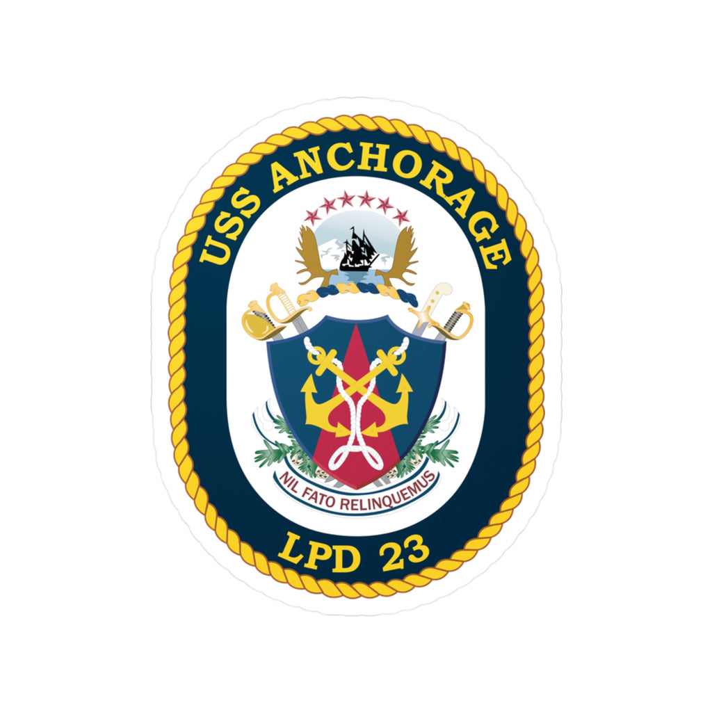Kiss-Cut Vinyl Decal - Navy - USS Anchorage (LPD-23) wo txt