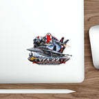 Die-Cut Vinyl Sticker - Strike Fighter Squadron 22nd - AC - Fighting Redcocks - 3D - Enhanced