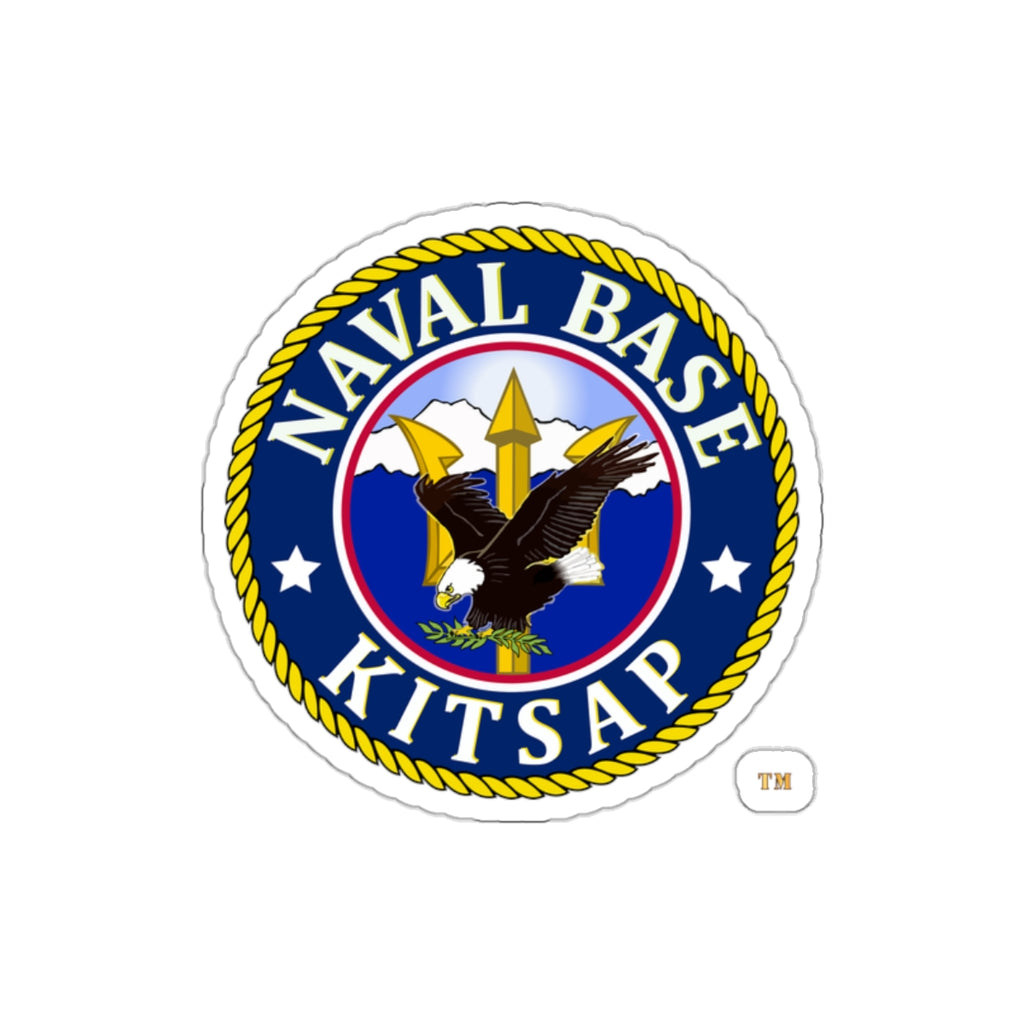 Die-Cut Vinyl Sticker - Navy - Naval Base Kitsap wo txt