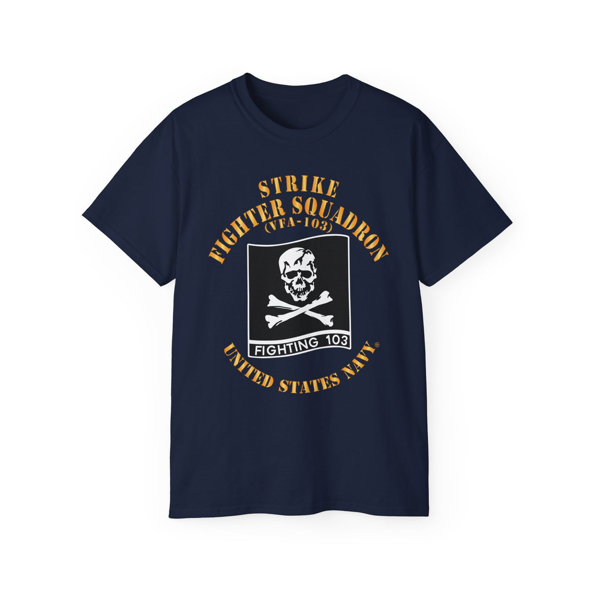 Unisex Ultra Cotton T-Shirt - Navy - Strike Fighter Squadron 103 (VFA-103) X 300