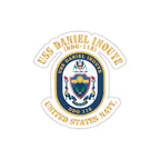 Die-Cut Vinyl Sticker - Navy - USS Daniel Inouye (DDG-118)