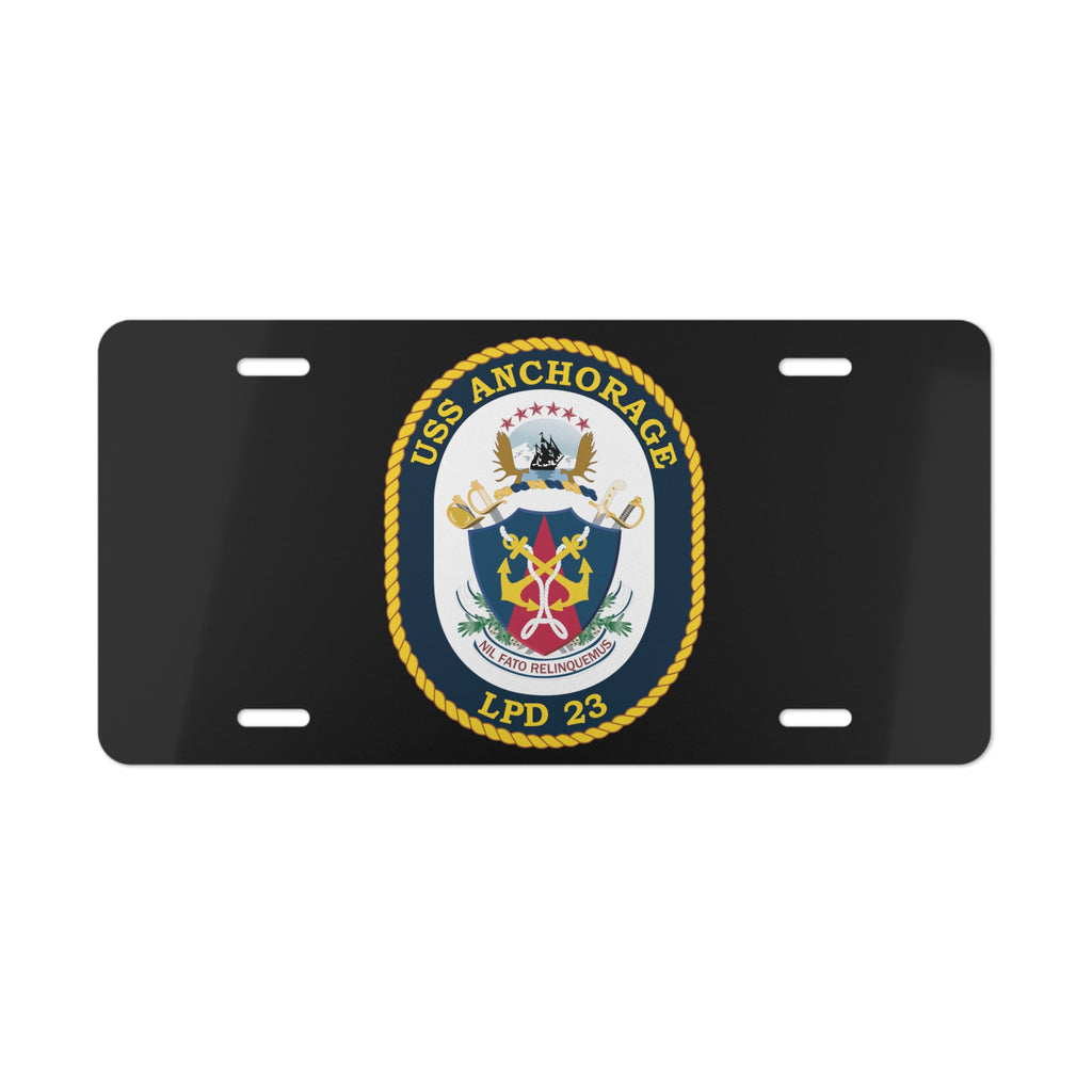 Vanity License Plate - Navy - USS Anchorage (LPD-23) wo txt