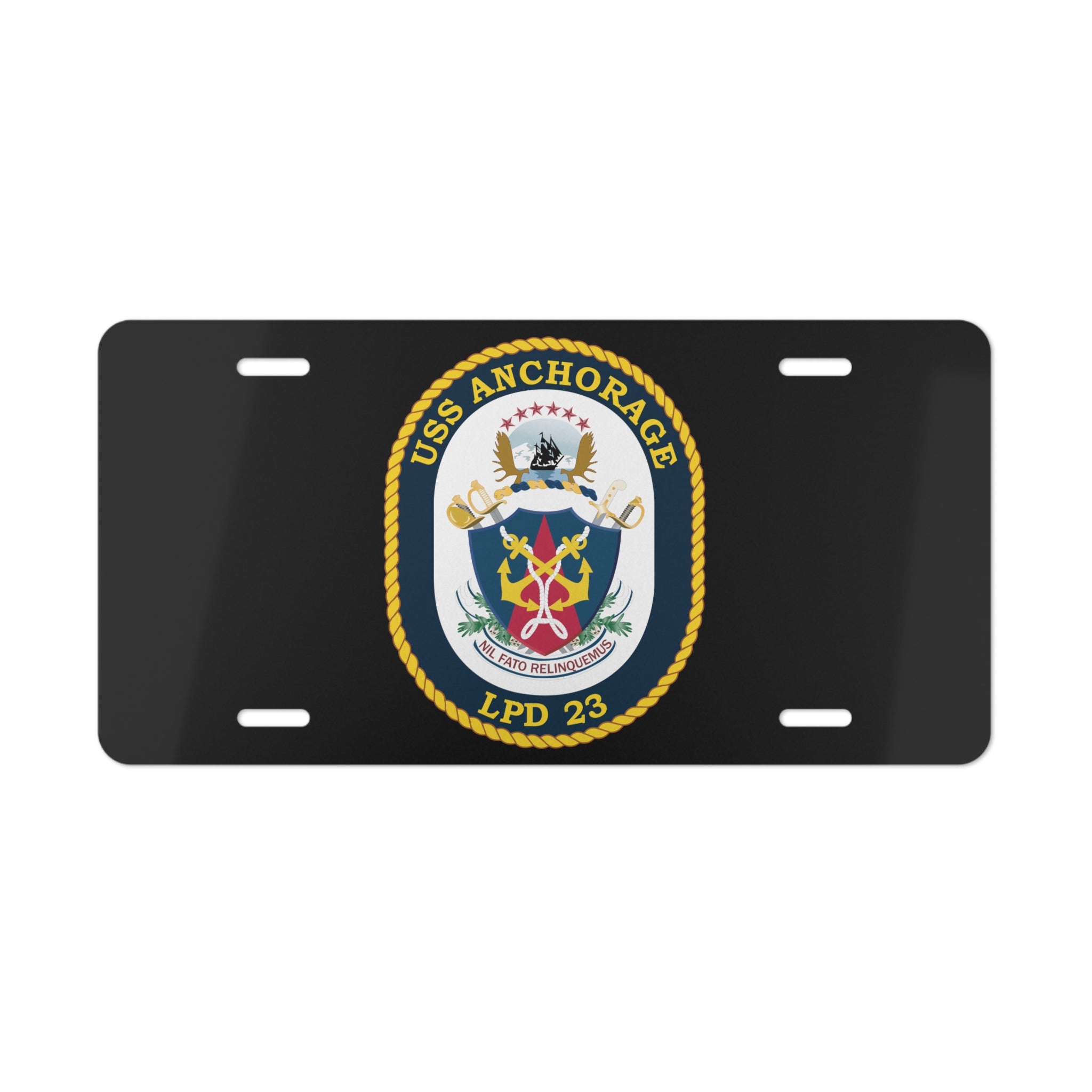 Vanity License Plate - Navy - USS Anchorage (LPD-23) wo txt