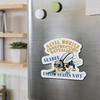 Die-Cut Magnet - Navy - Seabee