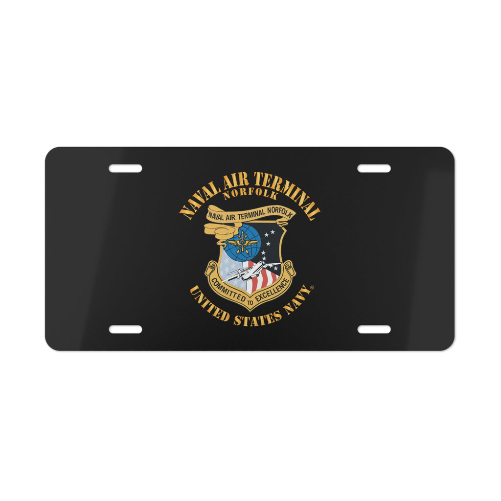 Vanity License Plate - Navy - Naval Air Terminal Norfolk