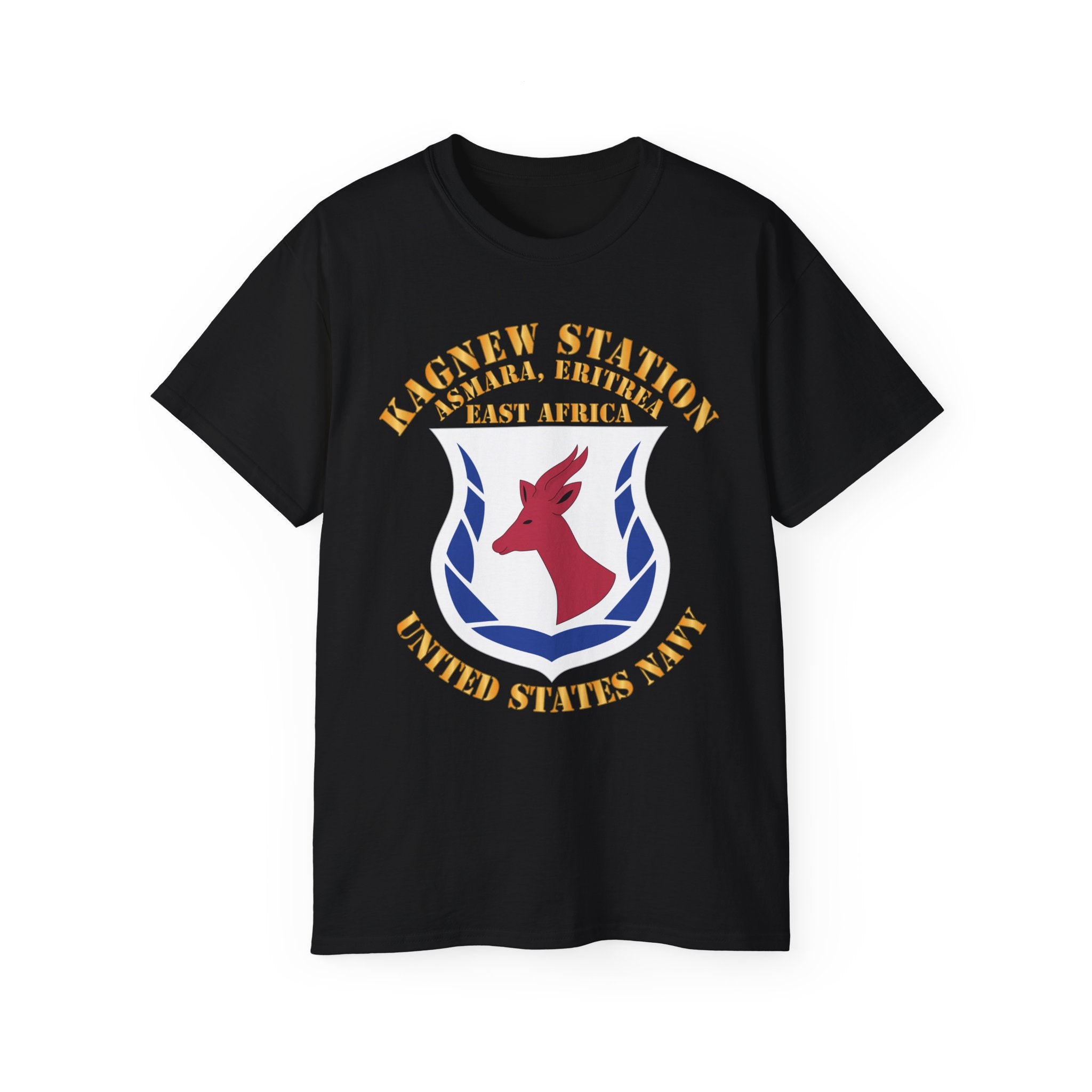 Unisex Ultra Cotton T-Shirt - Navy - Kagnew Station - Asmara, Eritrea - East Africa X 300
