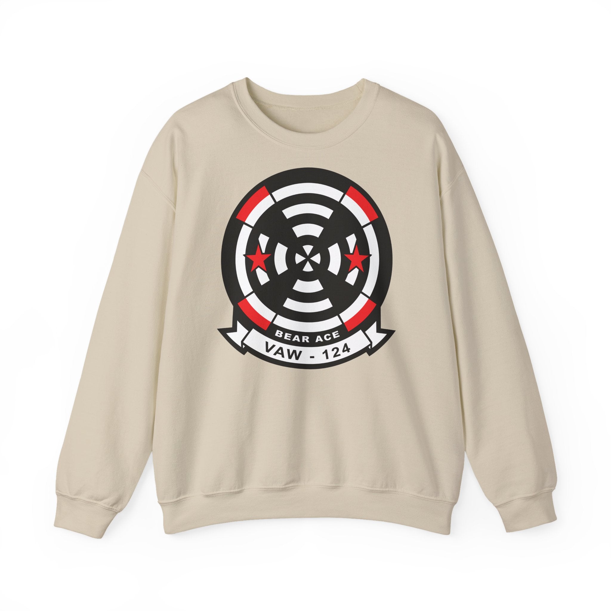 Unisex Heavy Blend™ Crewneck Sweatshirt - Navy - Airborne Command & Control Squadron 124 (VAW-124) wo txt