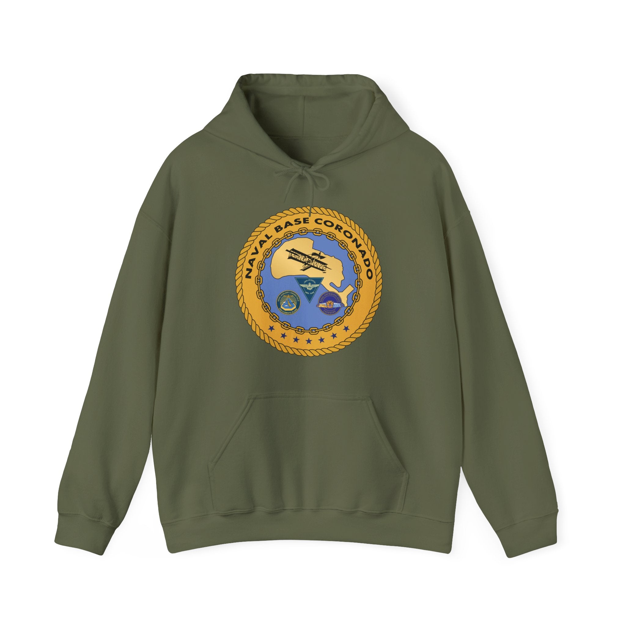 Unisex Heavy Blend™ Hoodies - Navy - Naval Base Coronado wo txt
