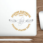 Die-Cut Vinyl Sticker - Navy - Rate - Aviation Electrical Technician (AST)