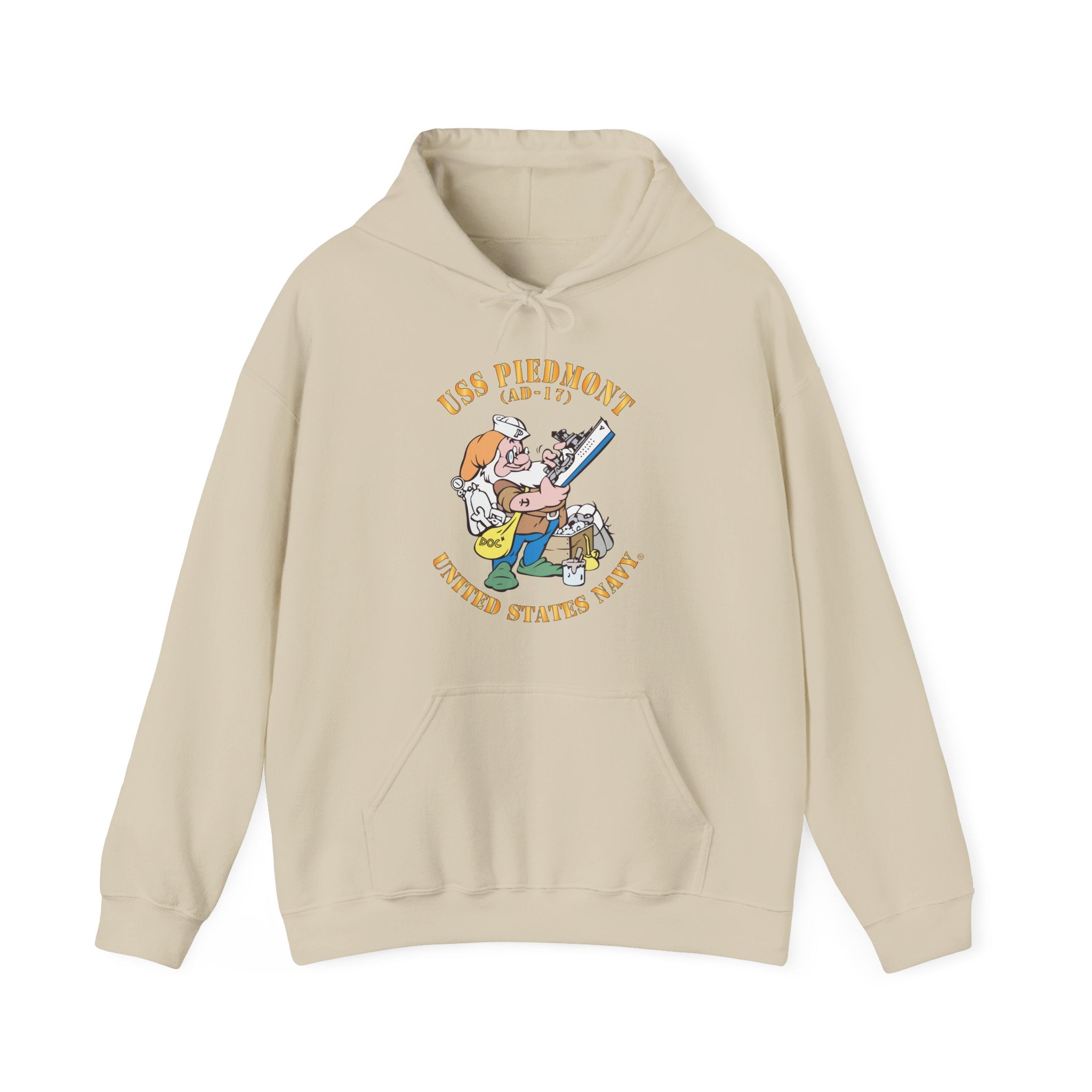 Unisex Heavy Blend™ Hoodies - Navy - USS Piedmont (AD-17)